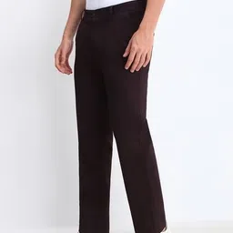allen solly Men Straight Fit Pleated Trousers image 2