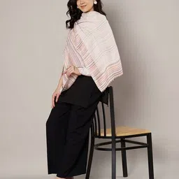 muffly Women Wool Stripes Stole image 2
