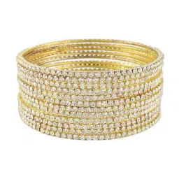 nmii Set of 12 Women Stone-Studded Bangles image 2