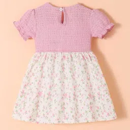 hopscotch Girls Floral Print Fit and Flare Dress image 2