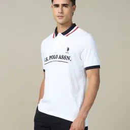 u.s. polo assn. Men Embroidered Boxy Fit Polo T-Shirt image 2