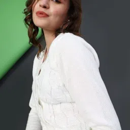 v-mart Women Self-Design Cardigan image 2