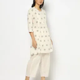 yousta Women Geometric Print A-Line Kurti image 2