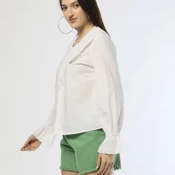 fyre rose Women Lace Slim Fit Shirt image 2