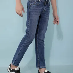 crimsoune club Boys Slim Fit Jeans with 5-Pocket Styling image 3