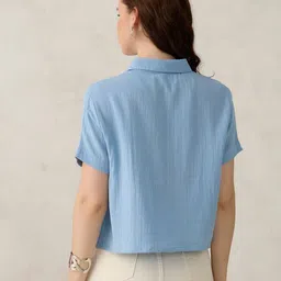 outzidr global Women Relaxed Fit Polyester Shirt image 3