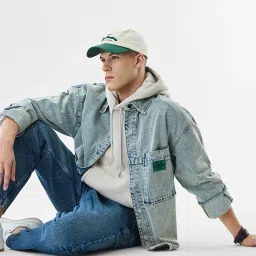 snitch Men Denim Relaxed Fit Jacket image 3