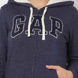 gap Logo Applique Sherpa Hoodie image 3