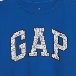 gap kids Logo Print Relaxed Fit Crew-Neck T-Shirt image 3