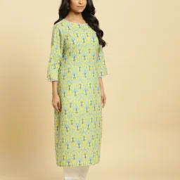 Women Floral Print Straight Kurta image 3