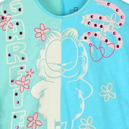 point cove Girls Garfield Print Regular Fit Top image 3