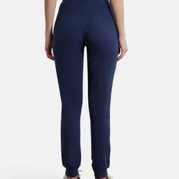 jockey Women 1323 Super Combed Cotton Elastane French Terry Slim Fit Joggers with Zipper Pockets image 3