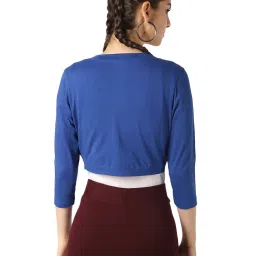 peptrends Solid Cropped Shrug image 3