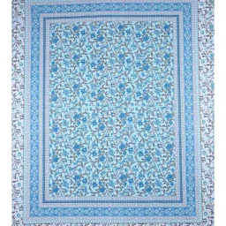 jaipur fabric 240TC Floral Print Double Bedsheet with Pillow Covers image 3