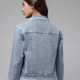 aarika girls ethnic Denim Jacket with Flap Pocket image 3