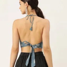 molcha Floral Print Back Open Blouse image 3