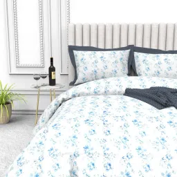 the white moss 200 TC Floral Print King-Size Bedsheet image 3