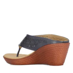bata Women Open-Toe Slip-On Wedges image 3