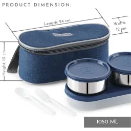 magnus Stainless Steel Lunch Box Set image 3