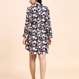 momtobe Women Printed Shirt Dress image 3