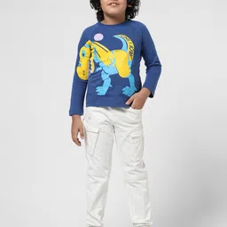 jack & jones Boys Graphic Print Regular Fit Crew-Neck T-Shirt image 3