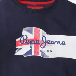 pepe jeans Brand Print Round-Neck Sweatshirt image 3