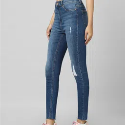 only High-Rise Skinny Fit Distressed Jeans image 3