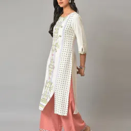 Floral Print Straight Kurta image 3
