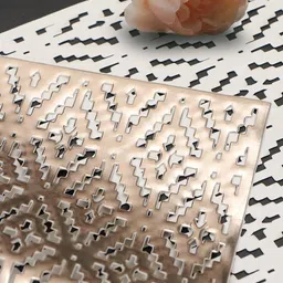 dakshya industries Set of 2 Geometric Pattern Table Placemats image 3