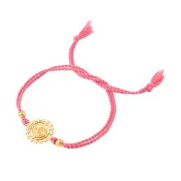 viraasi Gold-Plated Rakhi with Roli Chawal & Greeting Card image 3