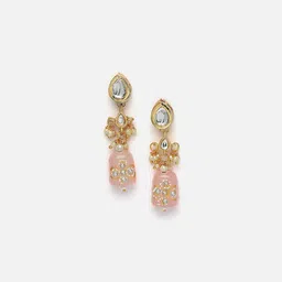 panash Women Gold-Plated Beaded Necklace & Earrings Set image 3