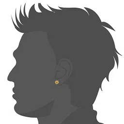 mahi Men Gold-Plated Stud Earrings image 3