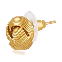 mahi Men Gold-Plated Stud Earrings image 3