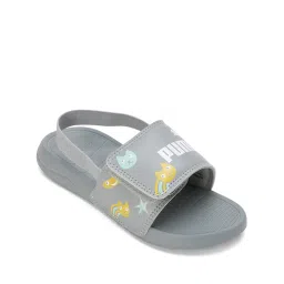puma Printed Slip-On Slide Sandals with Velcro Fastening image 3