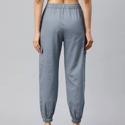 popnetic Women Relaxed Fit Flat-Front Cargo Pants image 3