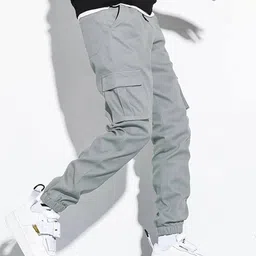 poshax Men Ankle-Length Cargo Track Pants image 3