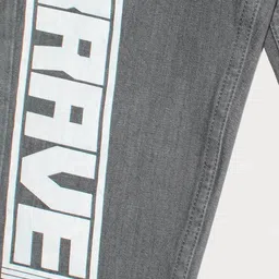 kiddopanti Boys Typography Print Mid-Rise Jean image 3