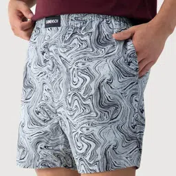 damensch Printed Boxers with Elasticated Waistband image 3