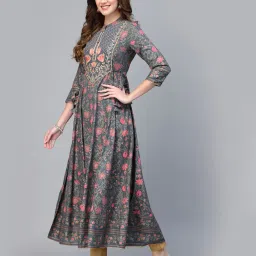 kbz Floral Print Anarkali Kurta image 3