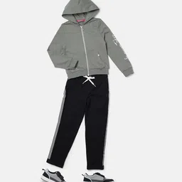 jockey AG20 Super Combed Cotton French Terry Full Sleeve Hoodie Jacket with Front Pockets image 3