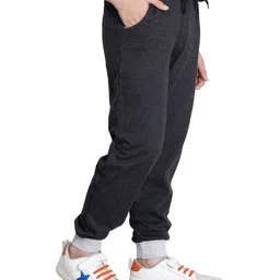 indiweaves Boys Pack of 2 High-Rise Joggers with Elasticated Drawstring Waist image 3