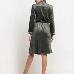 arrabi Women Bath Robe with Pockets image 3