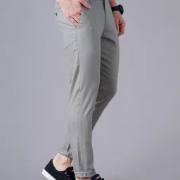british club Slim Fit Flat-Front Trousers with Insert Pockets image 3