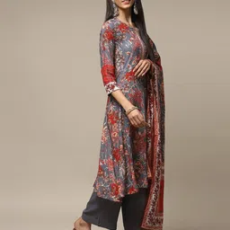 biba Women Floral Print Kurta Set image 3