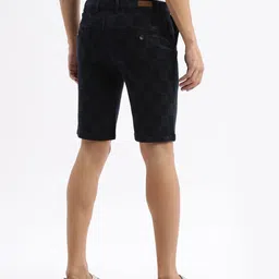 showoff Men Geometric Print Slim Fit Knit Shorts image 3