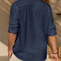 fifth u Men Regular Fit Short Kurta with Mandarin Collar image 3