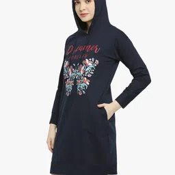 shyla Printed Hooded Nighty with Insert Pockets image 3