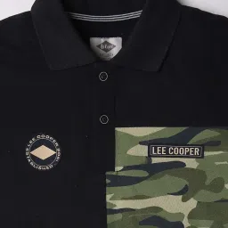 lee cooper Boys Camouflage Print Regular Fit Polo T-Shirt image 3