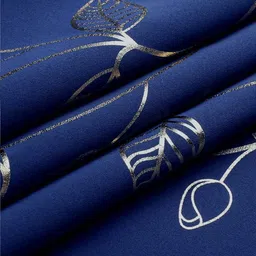 urban space Leaf Print Eyelet Door Curtain image 3