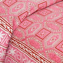 bedlinen Floral Print King-Size Bedsheet with Pillow Covers image 3